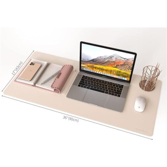 Dual-Sided Desk Pad, Natural Cork & PU Leather Mouse mats for Office and Home - Picture 7 of 8